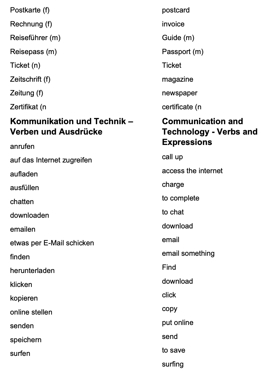 German_Vocabulary